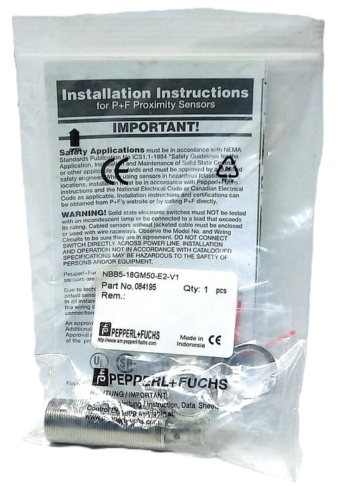 Pepperl Fuchs NBB5-18GM50-E2-V1 10-30 V DC Inductive Proximity Sensor
