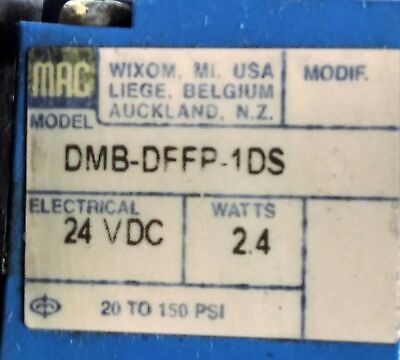 MAC MV-P2A-ABDB-DM-DFFP-1DS Valve assembly