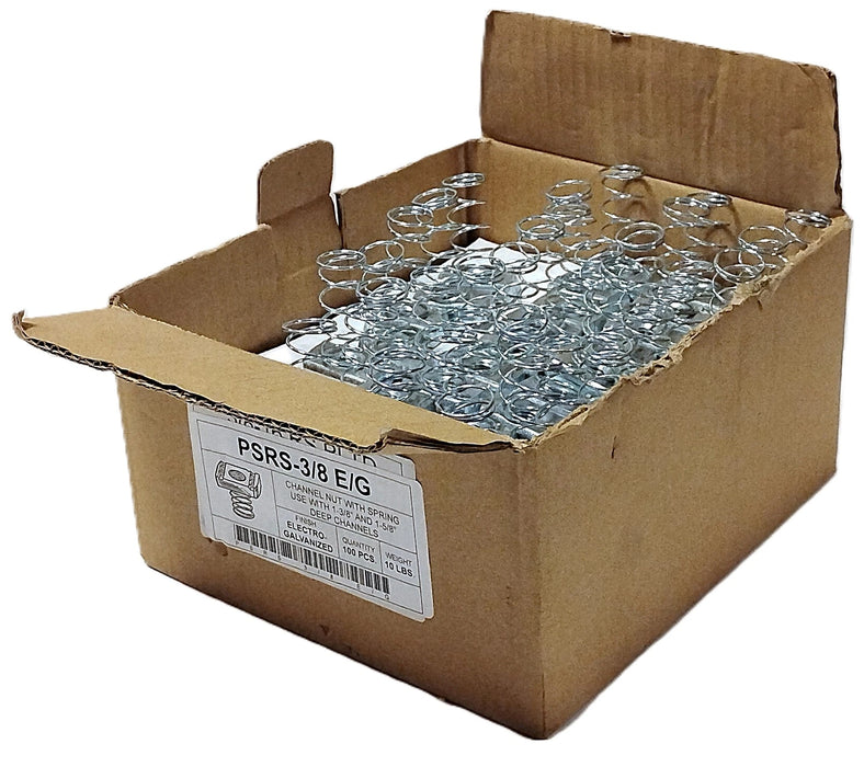 Unbranded PSRS-3/8EG 3/8 in-16 Channel Nut with Spring