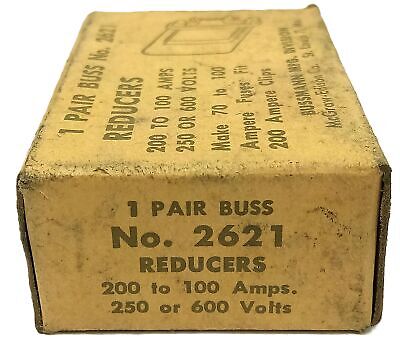 Bussmann 2621 200 to 100 A 250 or 600 V Bus Reducers