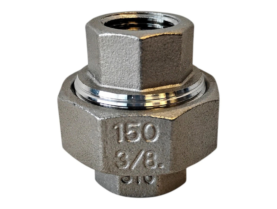 Merit Brass K687-06 3/8" FNPT 316 Stainless Steel Pipe Union