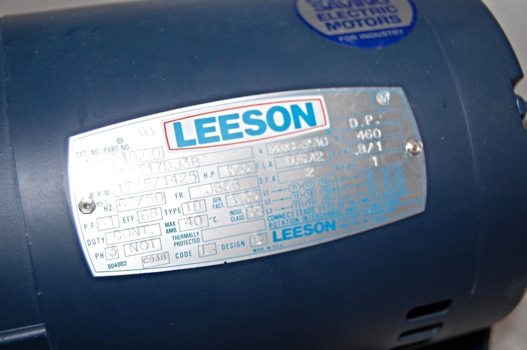 LEESON 100210.00 RESILIENT BASE GENERAL PURPOSE MOTOR C4T17DJ38
