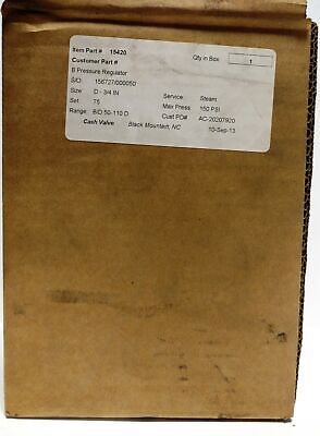 Cash Valve 15420 Steam Pressure Regulator