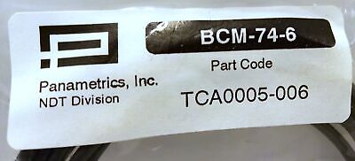 Panametrics BCM-74-6 TCA0005-006 6 ft Cable for BNC to Microdot