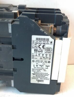 Telemecanique LC1D5011U7 LC1D5011 230/240 V AC 50 A Non-Reversing Contactor