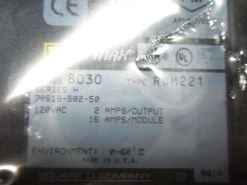 Square D SYMAX ROM-221 Series H Output Module
