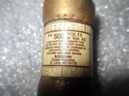 1 LOT OF 3 NEW Bussmann TRON KBH-40 500VAC RECTIFIER FUSES