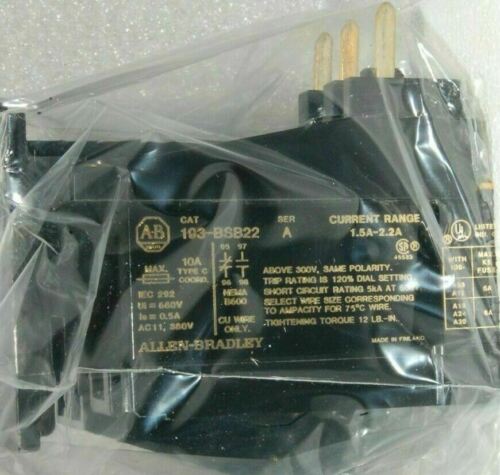 Allen-Bradley 193-BSB22 Ser A Bimetallic Overload Relay