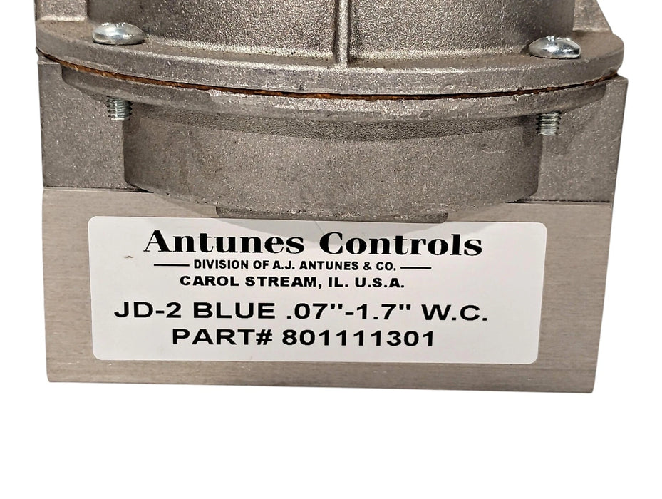 ANTUNES CONTROLS JD-2-BLUE 0.07" TO 1.7" W.C 125/250 V AC 10 A Pressure Switch