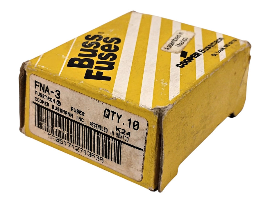 Bussmann FNA-3 125 V AC 3 A Non-Current-Limiting Time-Delay Fuses