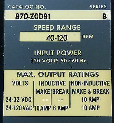 Allen-Bradley 870M-ZOD81 120 V AC Motion Detector
