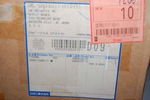 SMC AIR CYLINDER CDS1B160-75