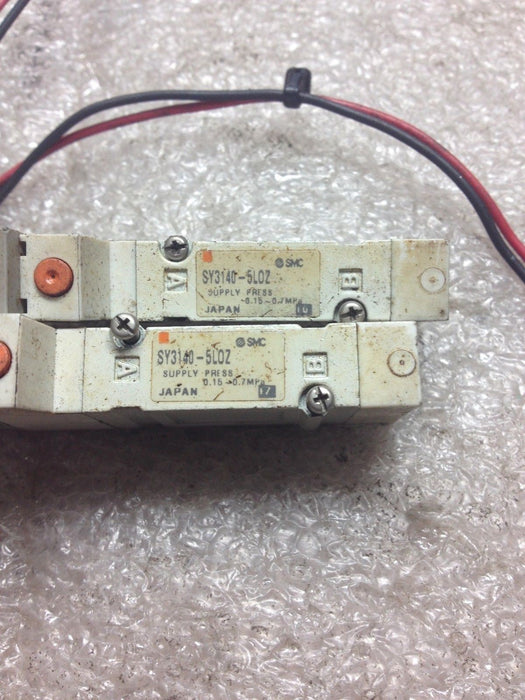 2 SMC SY3140-5LOZ Solenoid Valve Mounts