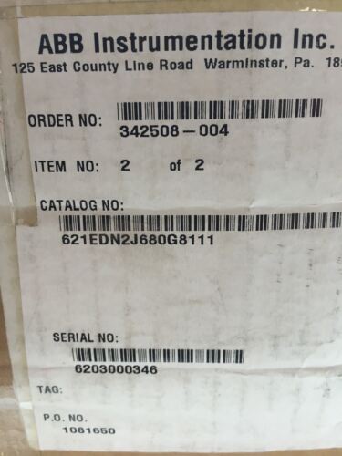 ABB 621EDN2J680G8111 22/06-65 Pressure Transmitter