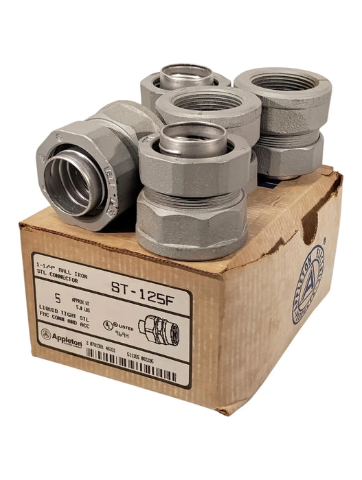 Appleton ST-125F Liquidtight Flexible Metal Straight Conduit Connector