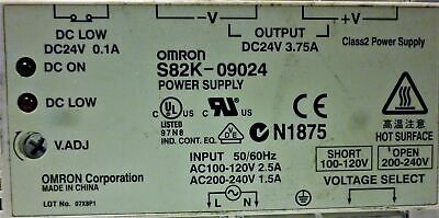 Omron S82K-09024-500 PLC Power Supply Unit