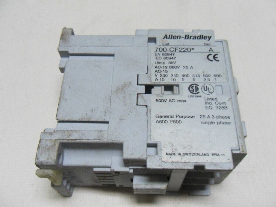 Allen-Bradley Relay 700-CF220P 110/120V 2NO 2NC