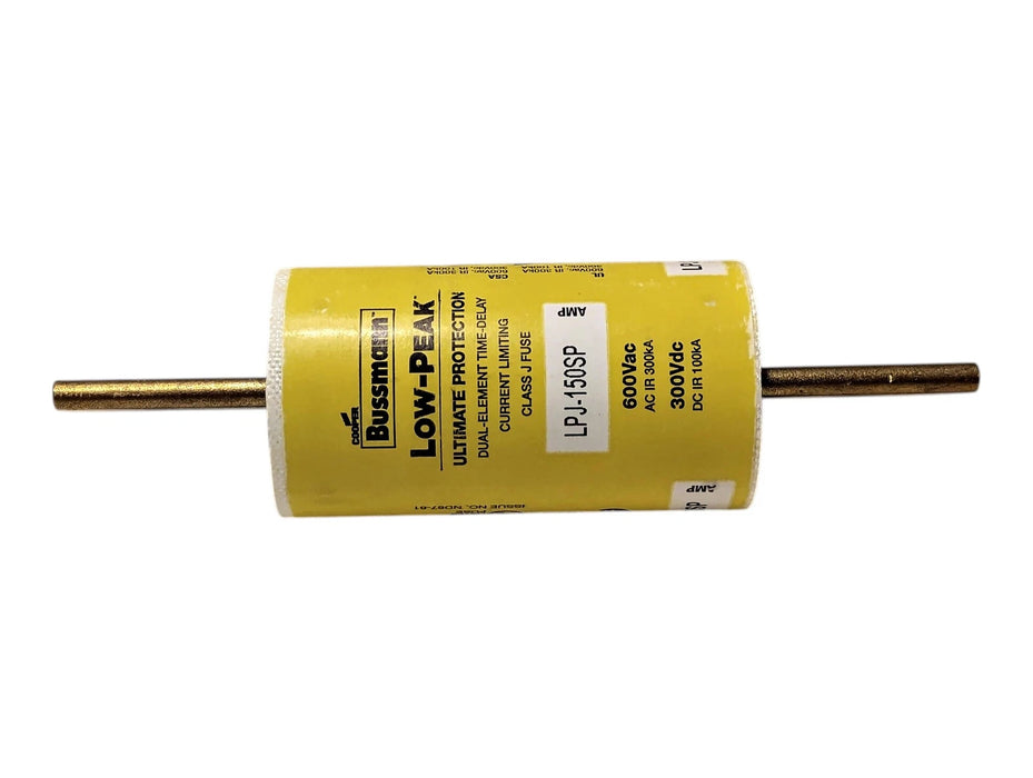 Bussmann LPJ-150SP 600VAC/300VDC 150 A Class J Current-Limiting Time-Delay Fuses