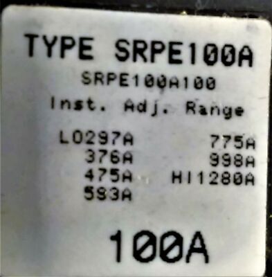 GE SEDA36AT0100 Circuit Breaker