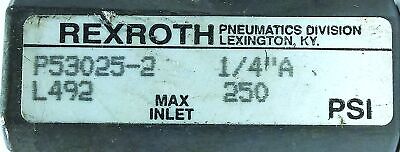 Rexroth P53025-2 250 psi 1/4 in Pneumatic Flow Control Valve