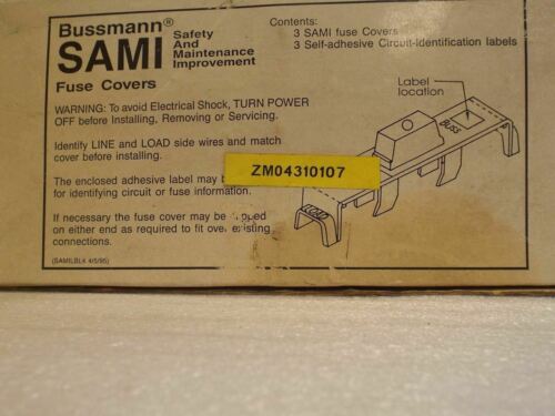 SAMI-81 COOPER Bussmann FUSE COVER 100AMP 600V SIZE 10.38X1.5X2.33 INCH