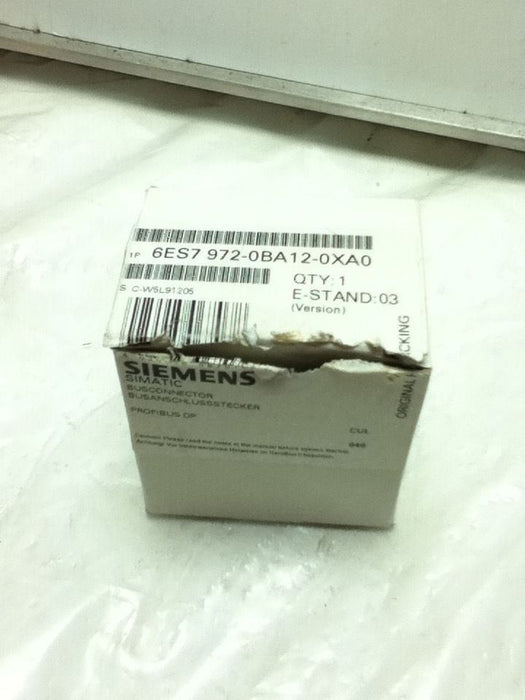 Siemens RS 485 Bus Connector 6ES7-972-0BA12-0XA0
