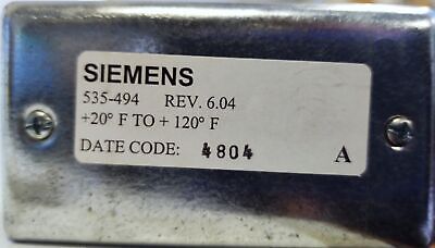 Siemens 535-494 Duct Averaging Sensor