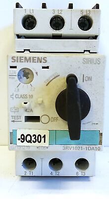 Siemens 3RV1021-1DA10 SIRIUS 600 V AC 2.2-3.2 A 1/3 HP 3 Phase Starter