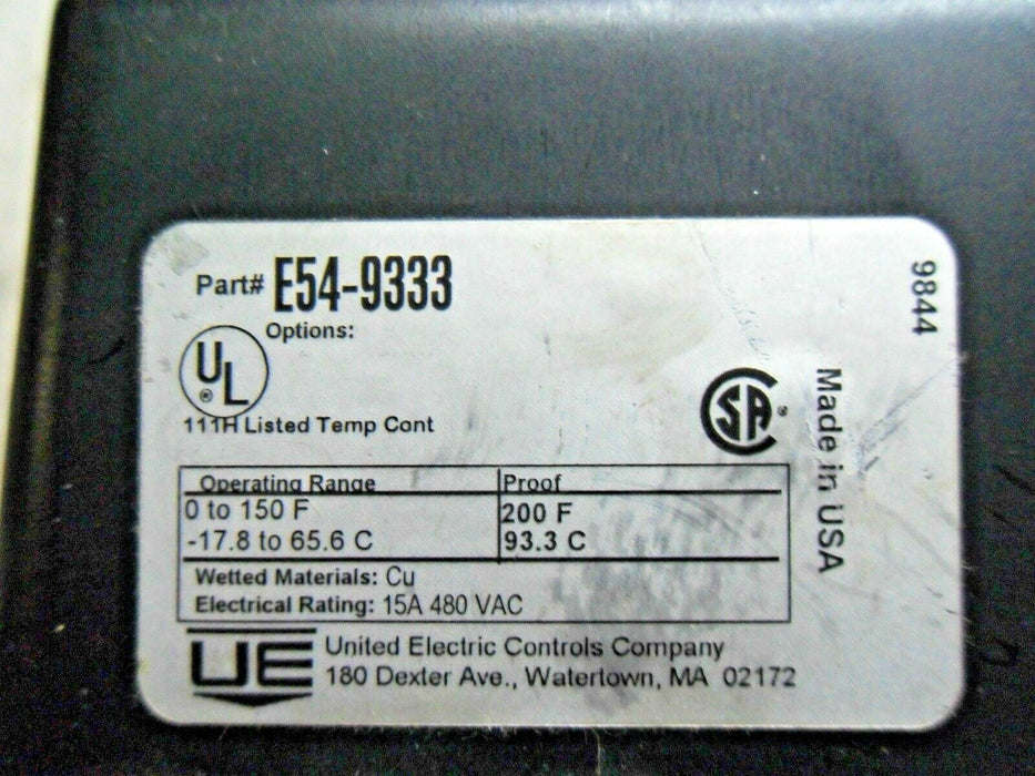 United Electric E54-9333 Temperature Switch