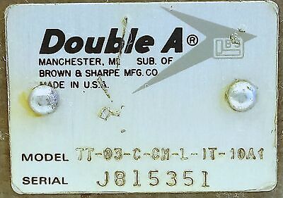 Double A TT-03-C-CH-L-IT-10A1 Valve