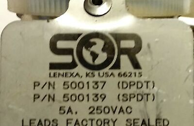 SOR 6AG-EF2-N4-C2A-TT / 500137 / 500139 Pressure Switch