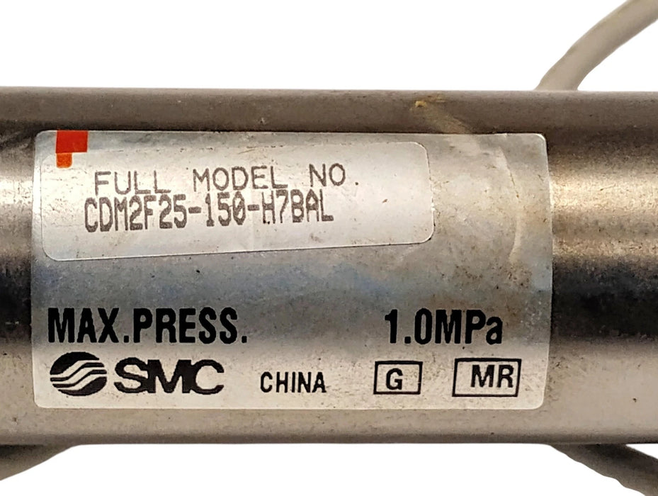 SMC CDM2F25-150-H7BAL 1.0 MPa Pneumatic Cylinder w/ Solid State Switches