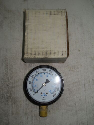 1 Enfm 6001-2 Pressure Gauge 0-2000 Psi