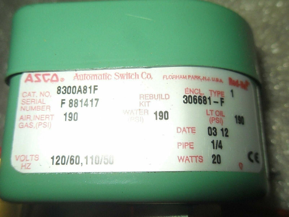ASCO 8300A81F Solenoid Valve
