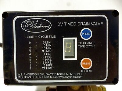 Dwyer DV02 W.E. ANDERSON Timed Drain Valve