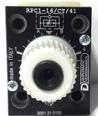 Duplomatic RPC1-16/CT/41 Pressure & Temperature Compensated Flow Control Valve