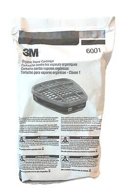 3M 6001 Respirator Organic Vapor Cartiridge - Lot of 2, Exp. 09/2026