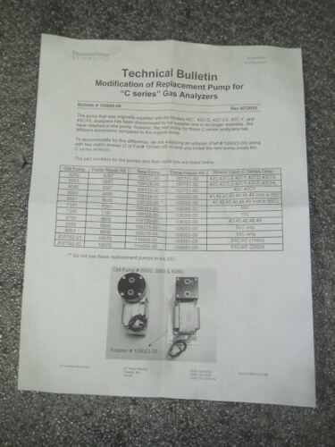 1 THERMO Fisher PUMP REPAIR/ MODIFICATION KIT