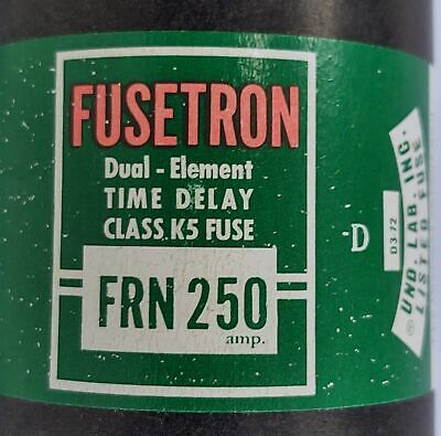 Bussmann FRN250 FUSETRON 250 A 250 V Class K5 Time-Delay Fuse