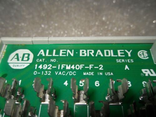 1 Allen-Bradley 1492-IFM40F-F-2 40 POINT ISOLATED DIGITAL FUSIBLE IFM