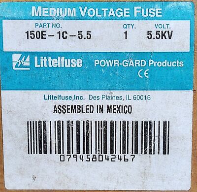 Littelfuse 150E-1C-5.5 POWR-GARD 150 A 5.5 KV Current-Limiting Fuse