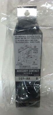 Allen-Bradley 595-AA Heavy Duty Size 0-4 Auxiliary Contact