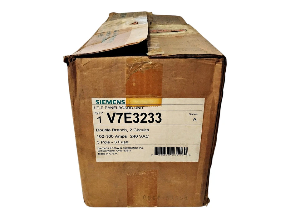 Siemens V7E3233 240 V AC 100-100 A 3 P Vacu-Break Double Branch Safety Switch