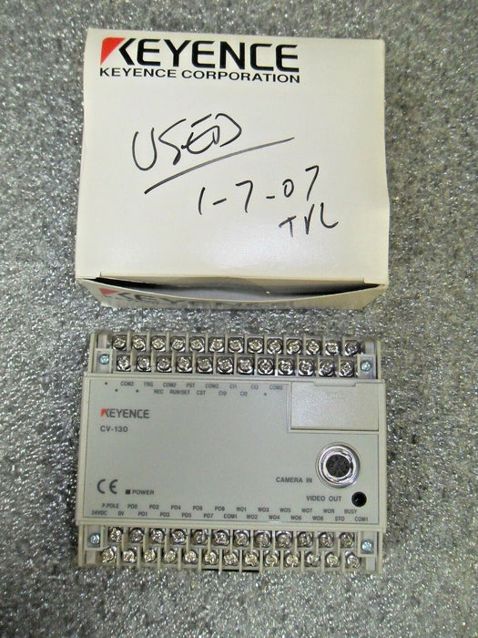 1 KEYENCE CV-130 VISION SYSTEM CONTROLLER