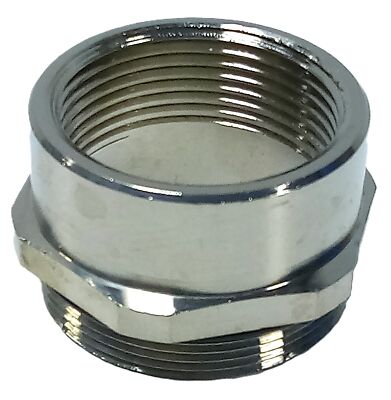 Weidmuller 1712380000 1-1/4 in NPT Nickle Plated Brass Wire Gland