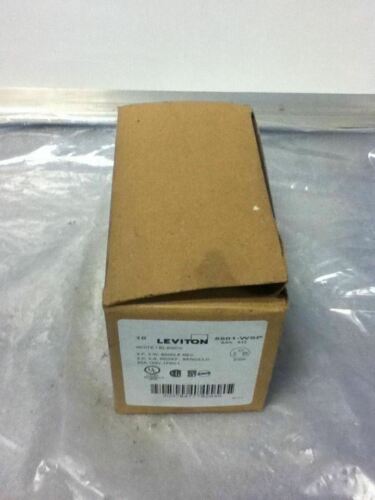 5 Leviton 5801-WSP Outlets
