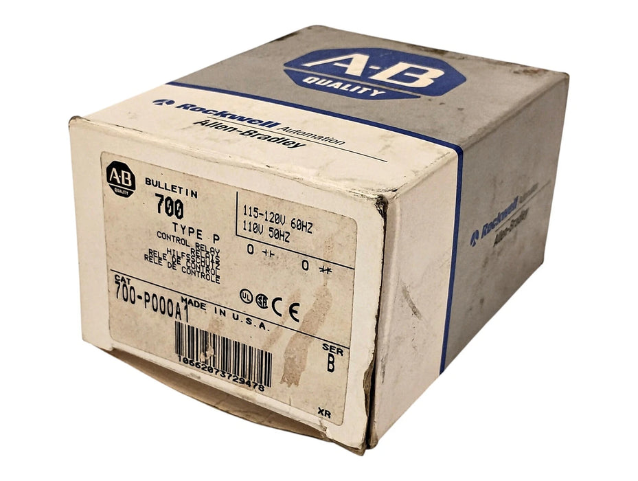 Allen-Bradley 700-P000A1 115 V 10 A NEMA Industrial Control Relay No Contacts