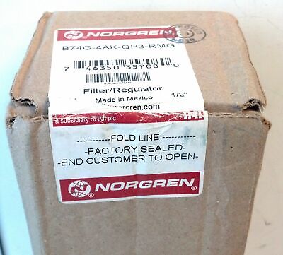 Norgren B74G-4AK-QP3-RMG 1/2" PTF 150 PSIG 40 Micron Filter Regulator w/ Gauge
