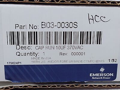 Emerson B03-0030S 10 UF 370 VAC Running Capacitors