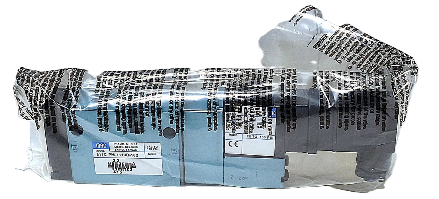MAC Valves 811C-PM-111JB-152 VAC-150 psi Solenoid Valve w/ 110/120 V AC Coil